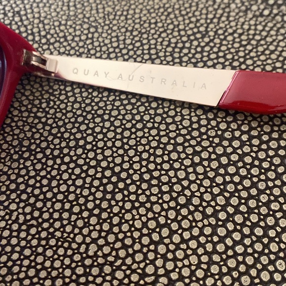 Quay | Red Cat Eye Sunglasses - Picture 3 of 7